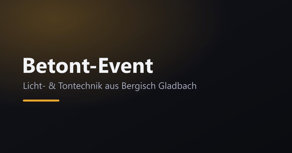 Bild von der Webseite von Betont-Event Stefan Klose